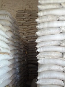 Coffee waiting to be milled