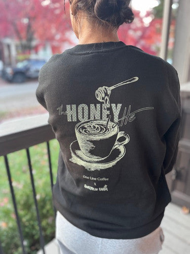 OLC Black Crewneck Sweatshirt (Honey Latte)